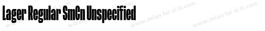 Lager Regular SmCn Unspecified Regu字体转换